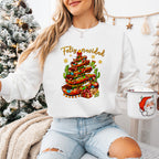 Feliz Navidad Cactus Design - Christmas Unisex Crewneck T-Shirt Sweatshirt Hoodie