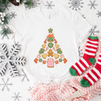 Tree Outline Design - Christmas Unisex Crewneck T-Shirt Sweatshirt Hoodie