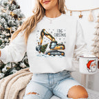 Christmas Tree Excavator - Christmas Unisex Crewneck T-Shirt Sweatshirt Hoodie