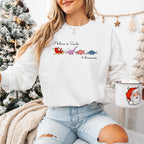 Believe In Santa And Dinosaurs - Christmas Unisex Crewneck T-Shirt Sweatshirt Hoodie
