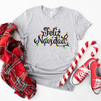 Feliz Navidad Colorful Lights - Christmas Unisex Crewneck T-Shirt Sweatshirt Hoodie