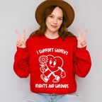I Support Women's Rights And Wrong - Feminism Theme Unisex Crewneck T-Shirt Sweatshirt Hoodie