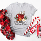 Hot Cocoa And Christmas Movies - Christmas Unisex Crewneck T-Shirt Sweatshirt Hoodie