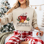 Hot Cocoa And Christmas Movies - Christmas Unisex Crewneck T-Shirt Sweatshirt Hoodie