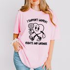 I Support Women's Rights And Wrong - Feminism Theme Unisex Crewneck T-Shirt Sweatshirt Hoodie