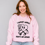 I Support Women's Rights And Wrong - Feminism Theme Unisex Crewneck T-Shirt Sweatshirt Hoodie