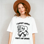 I Support Women's Rights And Wrong - Feminism Theme Unisex Crewneck T-Shirt Sweatshirt Hoodie
