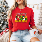 Merry Duckmas - Christmas Unisex Crewneck T-Shirt Sweatshirt Hoodie