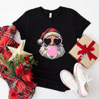 Santa Heart Glasses And Bubble Gum - Christmas Unisex Crewneck T-Shirt Sweatshirt Hoodie