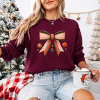 Red Ribbon And Baubles - Christmas Unisex Crewneck T-Shirt Sweatshirt Hoodie