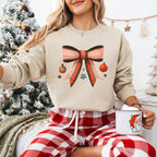 Red Ribbon And Baubles - Christmas Unisex Crewneck T-Shirt Sweatshirt Hoodie