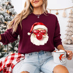 Santa Red Bubble Gum - Christmas Unisex Crewneck T-Shirt Sweatshirt Hoodie