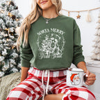 Sorta Merry Sorta Feral - Christmas Unisex Crewneck T-Shirt Sweatshirt Hoodie