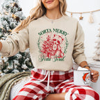 Sorta Merry Sorta Feral - Christmas Unisex Crewneck T-Shirt Sweatshirt Hoodie