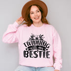 Twinning With My Bestie - Best Friends Unisex Crewneck T-Shirt Sweatshirt Hoodie