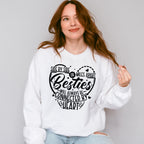 Side By Side Or Miles Apart - Best Friends Unisex Crewneck T-Shirt Sweatshirt Hoodie