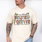 Besties Forever Cardboard Design - Best Friends Unisex Crewneck T-Shirt Sweatshirt Hoodie