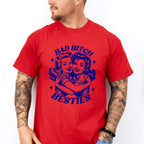 Besties Blue Design - Best Friends Unisex Crewneck T-Shirt Sweatshirt Hoodie