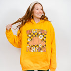 Hey There Pumpkin Checkered Design - Fall Unisex Crewneck T-Shirt Sweatshirt Hoodie