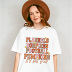 Flannels Bonfires Football Pumpkins - Fall Unisex Crewneck T-Shirt Sweatshirt Hoodie