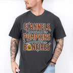 Flannels Pumpkins Bonfires - Fall Unisex Crewneck T-Shirt Sweatshirt Hoodie