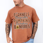 Flannels Pumpkins Bonfires - Fall Unisex Crewneck T-Shirt Sweatshirt Hoodie