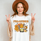 Fall Vibes Gnomes Pumpkins Stars - Fall Unisex Crewneck T-Shirt Sweatshirt Hoodie