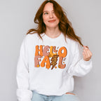 Hello Fall Peace Sign - Fall Unisex Crewneck T-Shirt Sweatshirt Hoodie