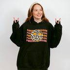Pumpkin Season Leopard Print Smiley - Fall Unisex Crewneck T-Shirt Sweatshirt Hoodie