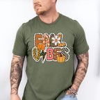 Fall Vibes Dotted Design - Fall Unisex Crewneck T-Shirt Sweatshirt Hoodie