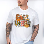 Fall Vibes Dotted Design - Fall Unisex Crewneck T-Shirt Sweatshirt Hoodie