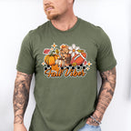 Fall Vibes Football Design - Fall Unisex Crewneck T-Shirt Sweatshirt Hoodie