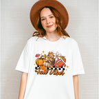 Fall Vibes Football Design - Fall Unisex Crewneck T-Shirt Sweatshirt Hoodie