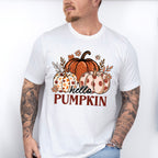 Hello Pumpkin Colorful Pumpkins - Fall Unisex Crewneck T-Shirt Sweatshirt Hoodie
