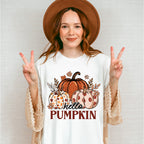 Hello Pumpkin Colorful Pumpkins - Fall Unisex Crewneck T-Shirt Sweatshirt Hoodie