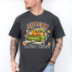 Autumn Harvest Blessing Green Truck - Fall Unisex Crewneck T-Shirt Sweatshirt Hoodie
