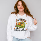Autumn Harvest Blessing Green Truck - Fall Unisex Crewneck T-Shirt Sweatshirt Hoodie