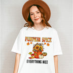 Pumpkin Spice Everything Nice Sunflower - Fall Unisex Crewneck T-Shirt Sweatshirt Hoodie