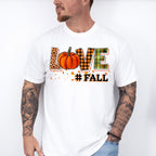 Love Fall Pumpkin Design - Fall Unisex Crewneck T-Shirt Sweatshirt Hoodie