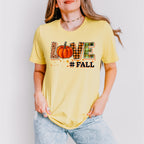Love Fall Pumpkin Design - Fall Unisex Crewneck T-Shirt Sweatshirt Hoodie