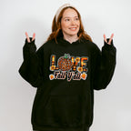 Love Fall Y'all Leopard Pumpkin - Fall Unisex Crewneck T-Shirt Sweatshirt Hoodie