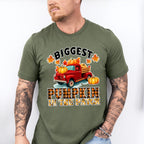 Biggest Pumpkin In The Patch - Fall Unisex Crewneck T-Shirt Sweatshirt Hoodie