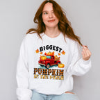 Biggest Pumpkin In The Patch - Fall Unisex Crewneck T-Shirt Sweatshirt Hoodie
