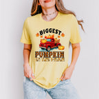 Biggest Pumpkin In The Patch - Fall Unisex Crewneck T-Shirt Sweatshirt Hoodie