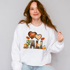Fall Hearts Pine Cones - Fall Unisex Crewneck T-Shirt Sweatshirt Hoodie