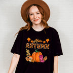 Hello Autumn Pink Boots - Fall Unisex Crewneck T-Shirt Sweatshirt Hoodie