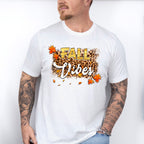 Fall Vibes Orange Leaves - Fall Unisex Crewneck T-Shirt Sweatshirt Hoodie