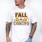 Fall Is Coming Tartan Design - Fall Unisex Crewneck T-Shirt Sweatshirt Hoodie