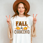 Fall Is Coming Tartan Design - Fall Unisex Crewneck T-Shirt Sweatshirt Hoodie