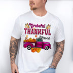 Grateful Thankful Blessed Purple - Fall Unisex Crewneck T-Shirt Sweatshirt Hoodie